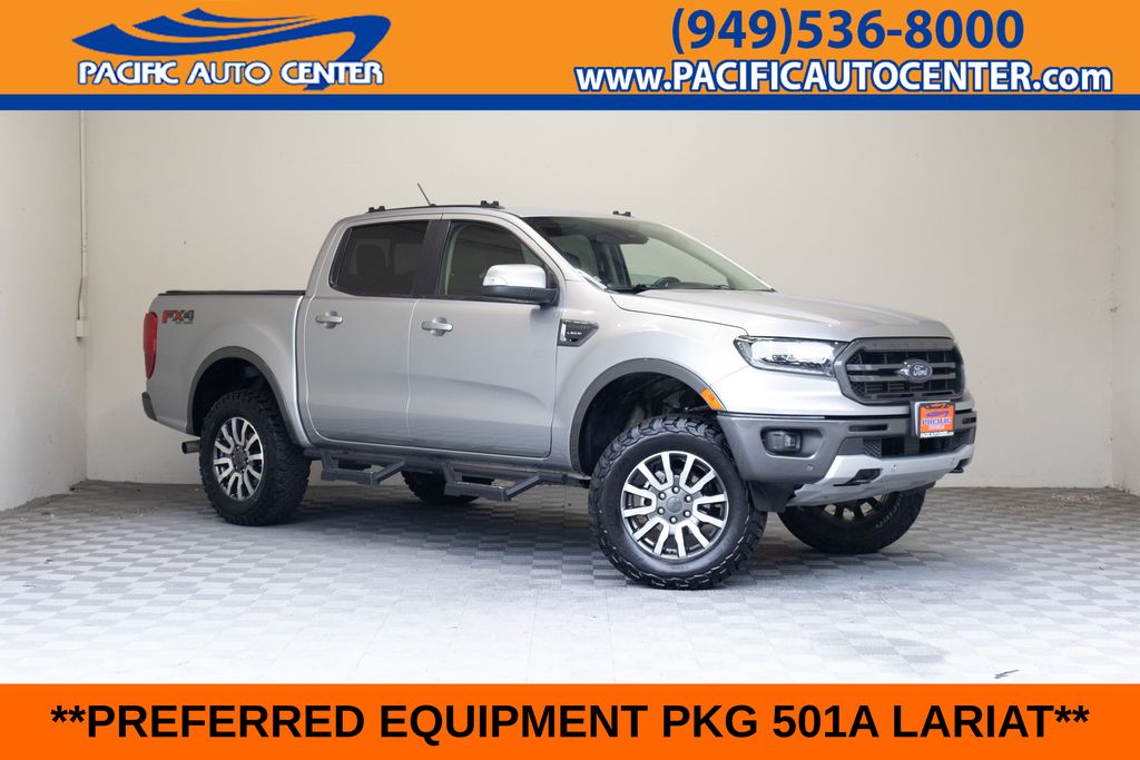 Silver Metallic 2020 Ford Ranger Pickup Truck Four-Wheel Drive Automatic