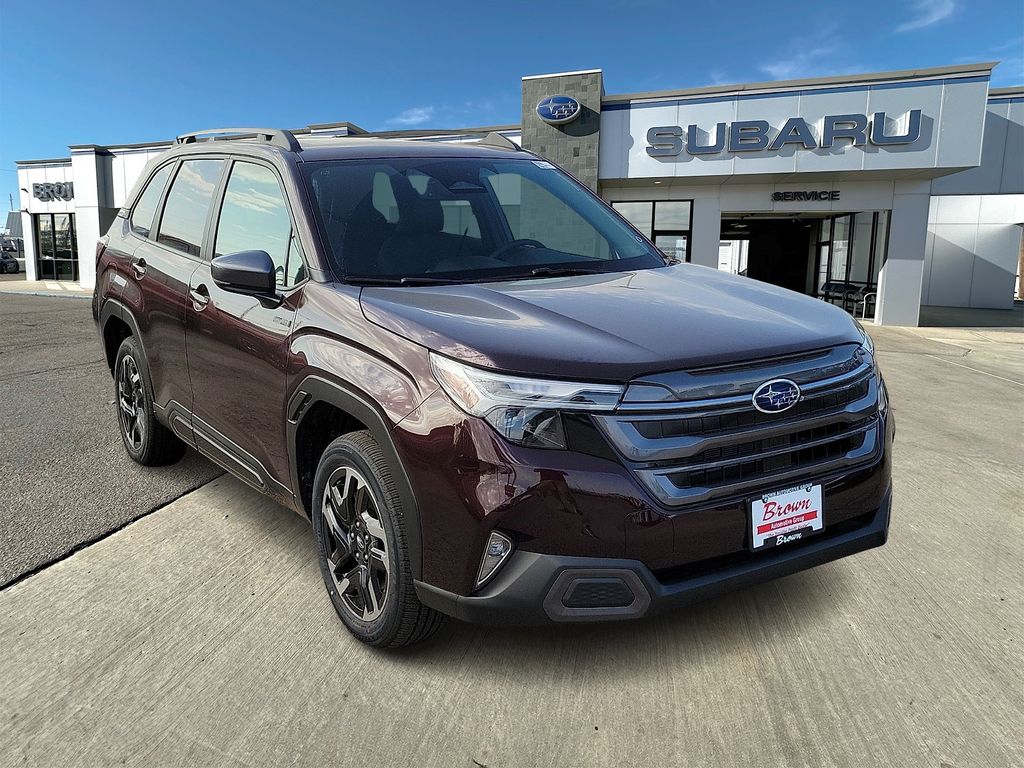 2026 Subaru Forester Limited Hybrid Red at Brown Buick GMC