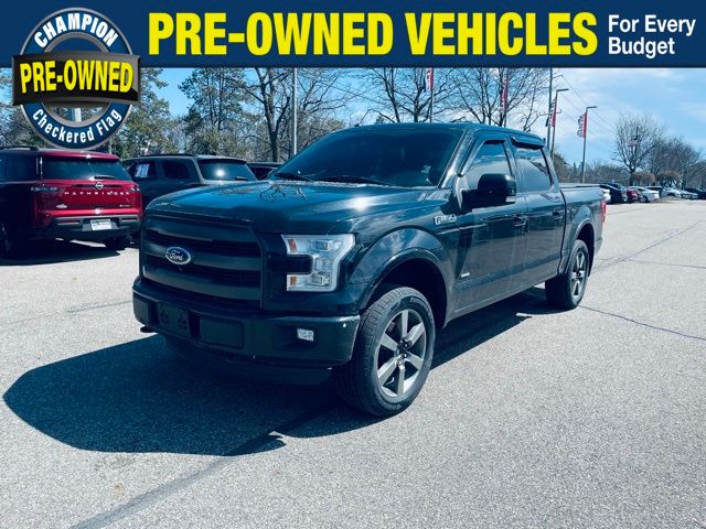 Shadow Black 2016 Ford F-150 Lariat SuperCrew 4WD Pickup Truck Four-Wheel Drive 6-Speed Automatic