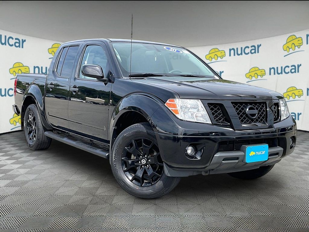 Gray (Magnetic Black Pearl) 2020 Nissan Frontier Pickup Truck Four-Wheel Drive 9-Speed Automatic