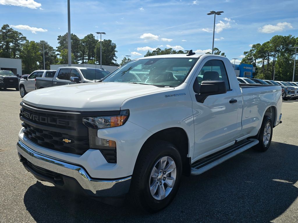 Summit White 2025 Chevrolet Silverado 1500 Pickup Truck 4X2 Automatic