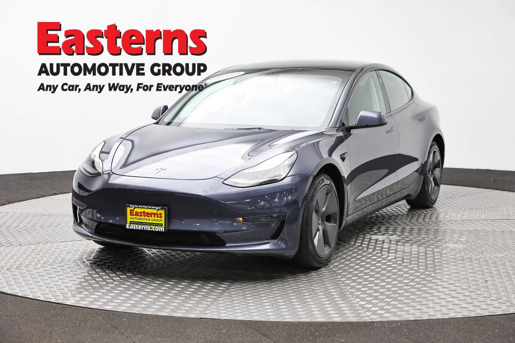 Gray 2023 Tesla Model 3 RWD Sedan Rear-Wheel Drive 1-Speed Automatic