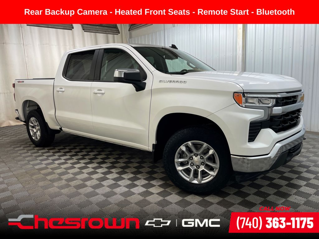 Summit White 2022 Chevrolet Silverado 1500 Pickup Truck Four-Wheel Drive 8-Speed Automatic