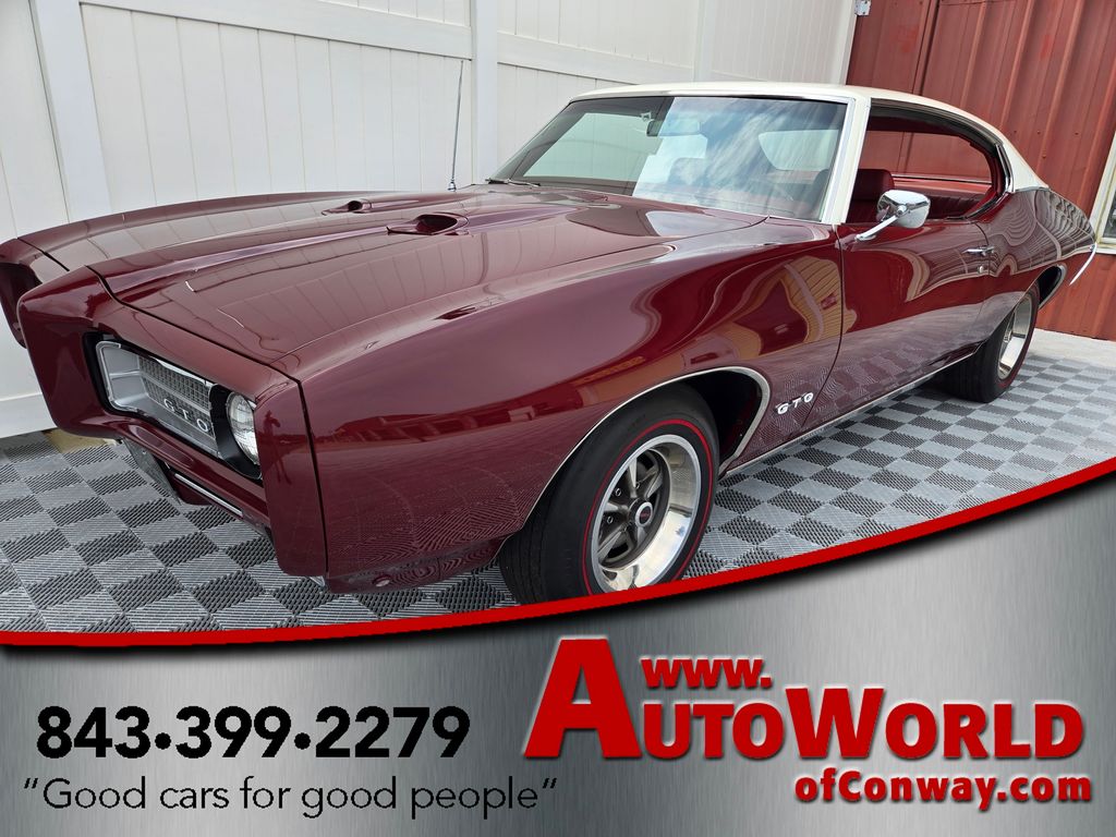 Red (Burgundy poly) 1969 Pontiac GTO Coupe 4-Speed Automatic