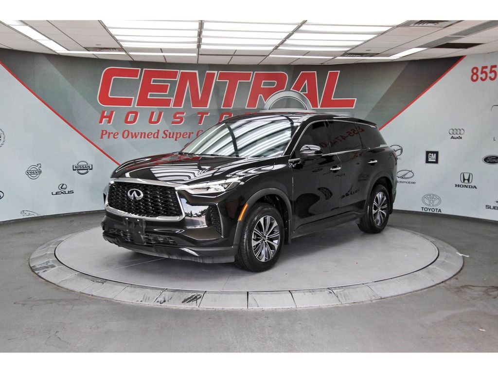 2025 INFINITI QX60 PURE Black at Central Houston Nissan