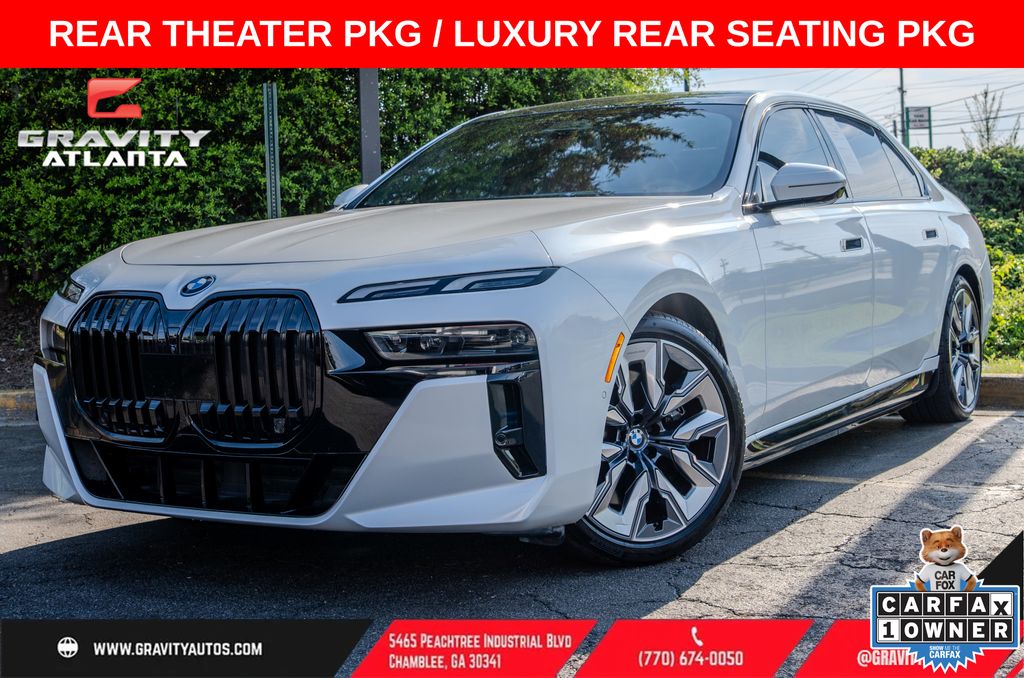 Mineral White Metallic 2024 BMW i7 xDrive60 AWD Sedan All-Wheel Drive Automatic