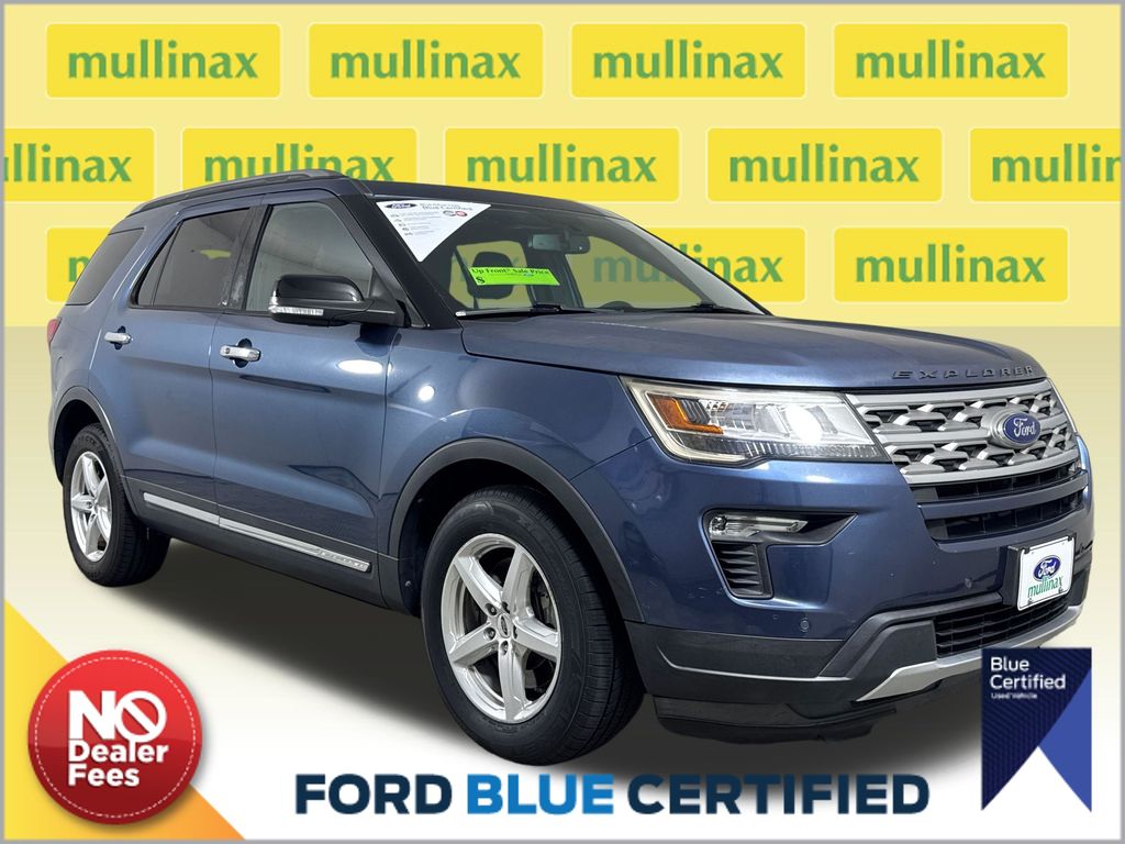 Blue Metallic 2018 Ford Explorer SUV / Crossover Front-Wheel Drive 6-Speed Automatic