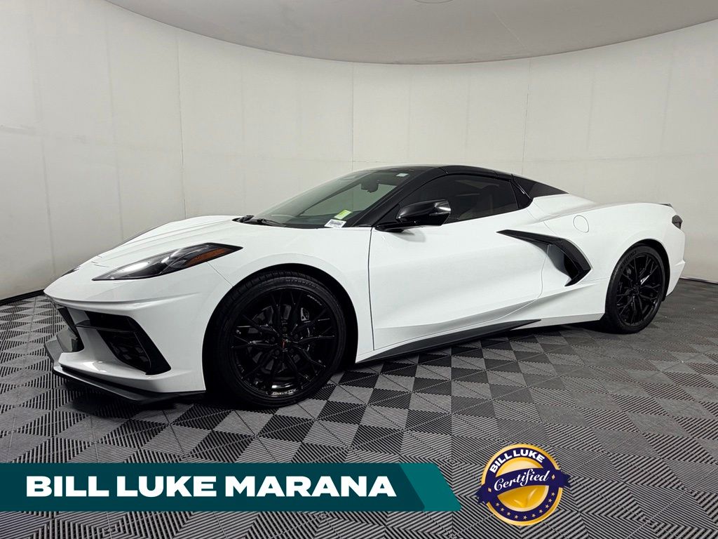 Arctic White 2025 Chevrolet Corvette Convertible Rear-Wheel Drive 8-Speed Dual Clutch