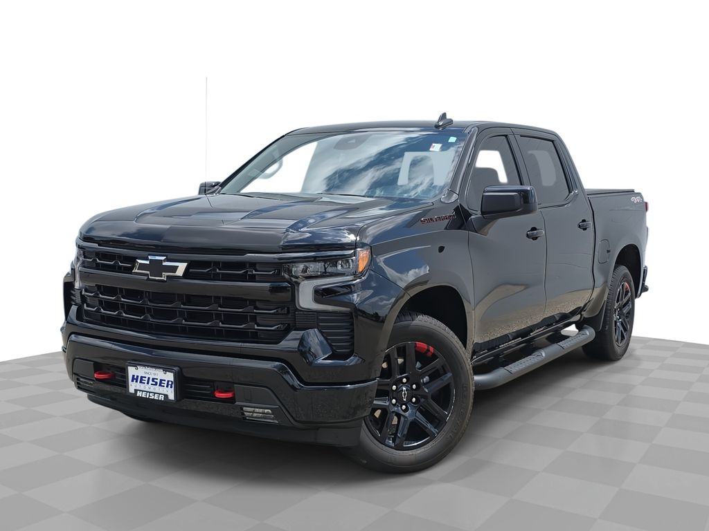 Black 2024 Chevrolet Silverado 1500 Pickup Truck Four-Wheel Drive Automatic