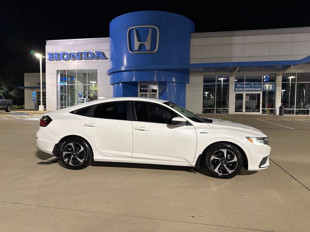 Platinum White Pearl 2021 Honda Insight EX FWD Sedan Front-Wheel Drive Continuously Variable Transmission