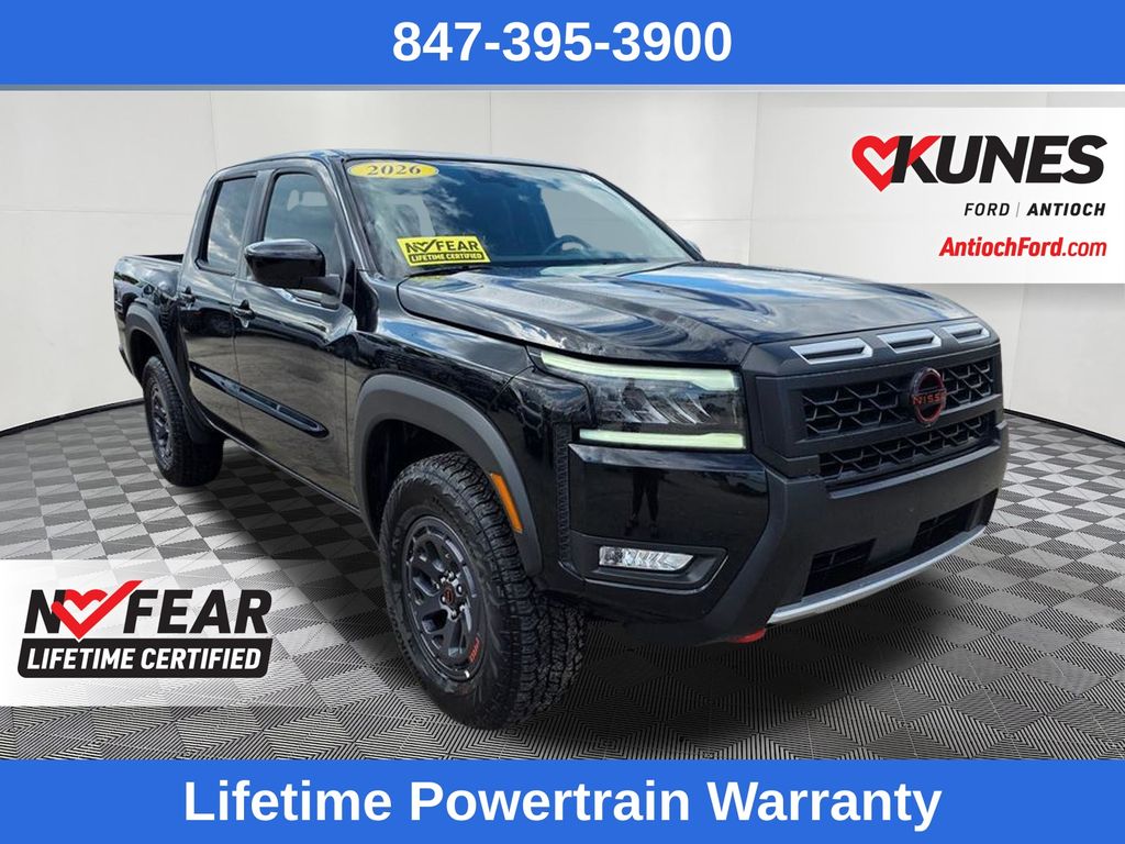 Super Black 2026 Nissan Frontier Pickup Truck Four-Wheel Drive 9-Speed Automatic Overdrive