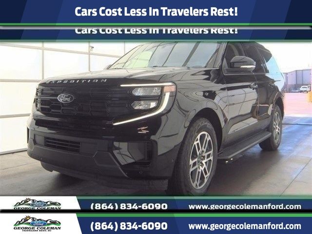 Black Metallic 2025 Ford Expedition Active 4WD SUV / Crossover Four-Wheel Drive Automatic