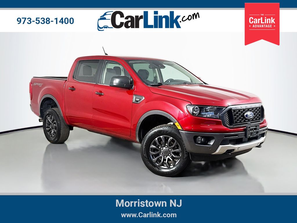 Red Metallic 2020 Ford Ranger Pickup Truck Four-Wheel Drive Automatic