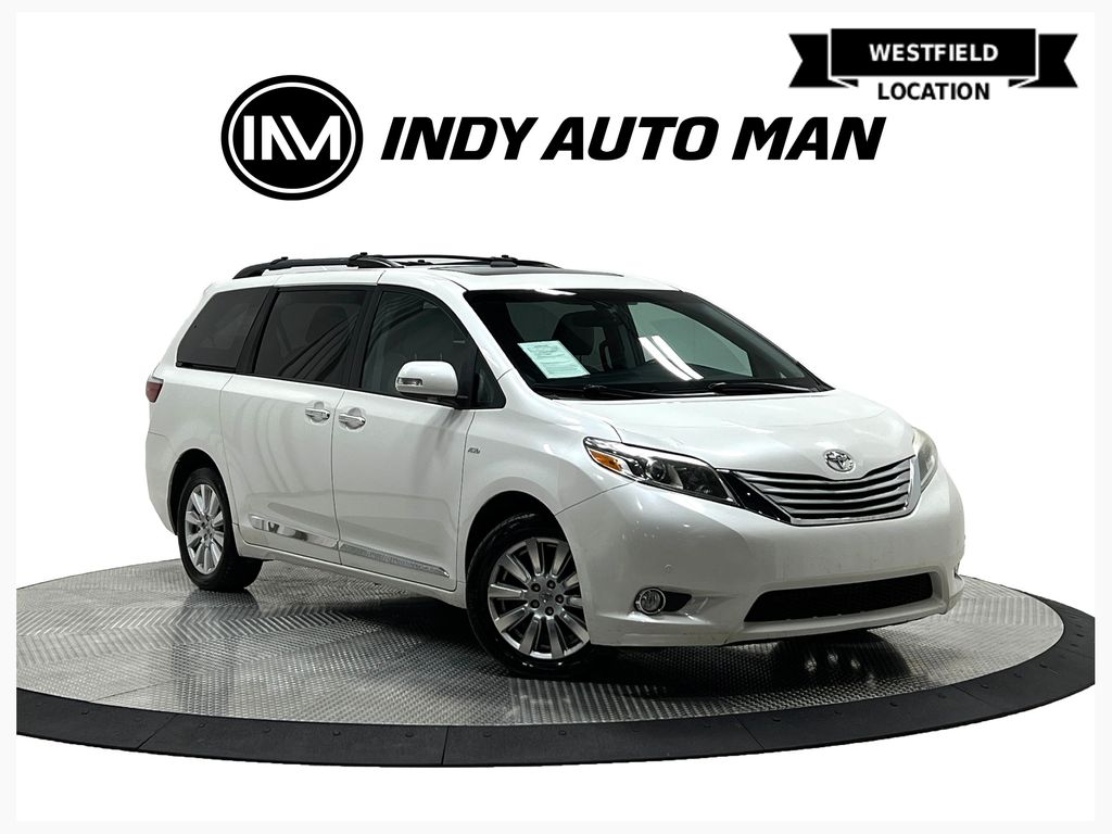 White (Blizzard Pearl) 2017 Toyota Sienna Minivan All-Wheel Drive 8-Speed Automatic