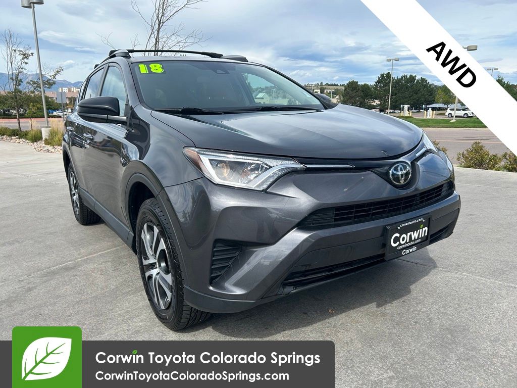 Magnetic Gray Metallic 2018 Toyota RAV4 SUV / Crossover All-Wheel Drive 6-Speed Automatic