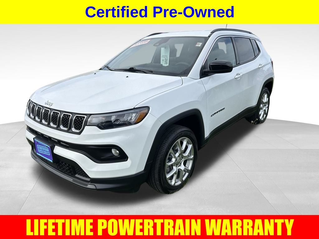 Bright White Clearcoat 2023 Jeep Compass Latitude Lux 4WD SUV / Crossover Four-Wheel Drive 8-Speed Automatic