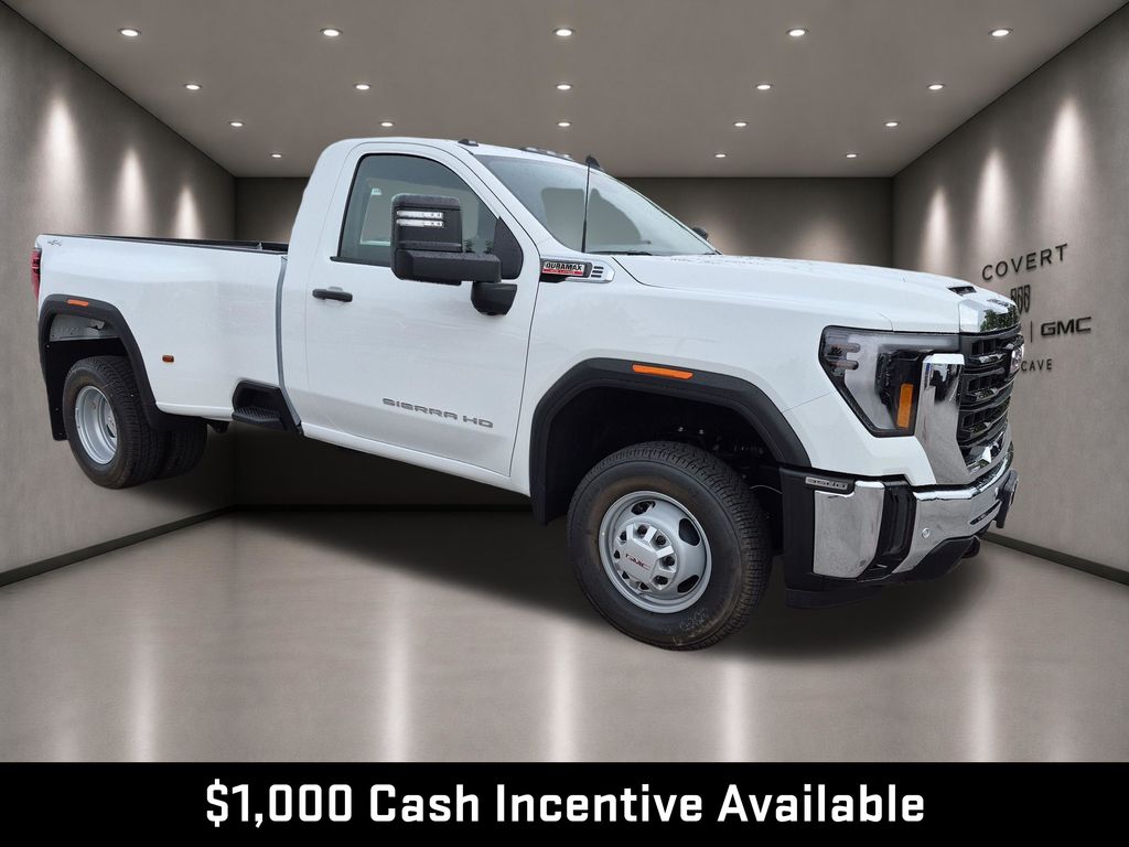 Summit White 2026 GMC Sierra 3500HD Pro Regular Cab LB 4WD Pickup Truck Four-Wheel Drive Automatic