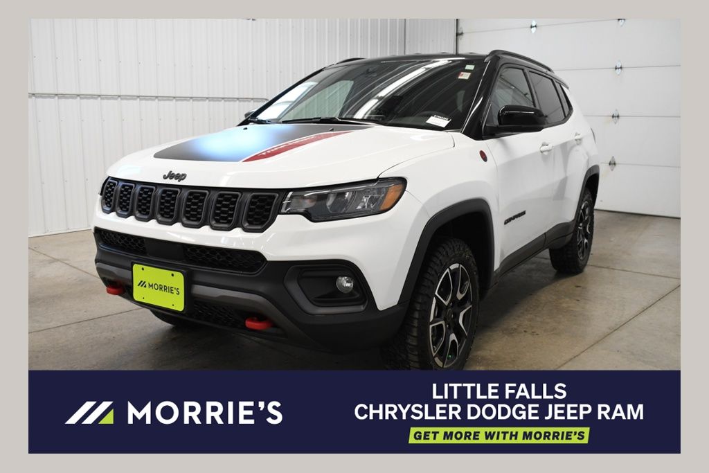 Bright White Clearcoat 2025 Jeep Compass Trailhawk 4WD SUV / Crossover Four-Wheel Drive 8-Speed Automatic