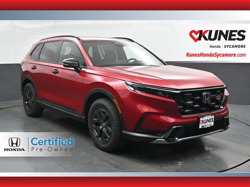 Radiant Red Metallic 2026 Honda CR-V Hybrid TrailSport AWD SUV / Crossover All-Wheel Drive Continuously Variable Transmission