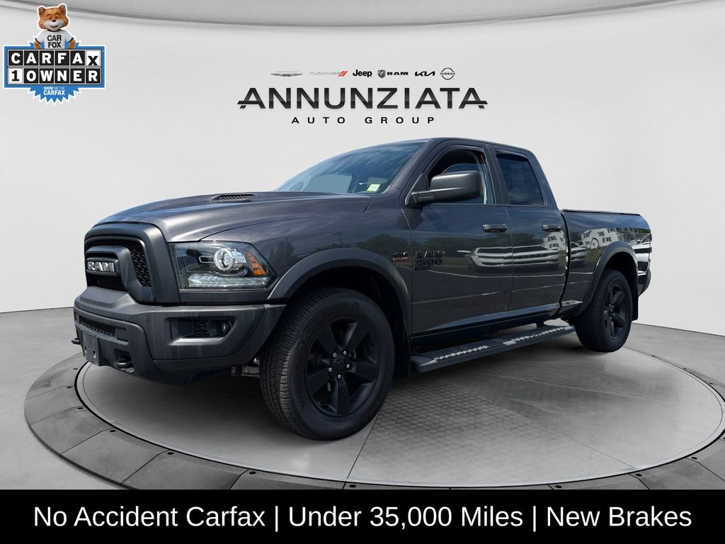 Gray (Granite Crystal Metallic Clearcoat) 2019 RAM 1500 Pickup Truck Four-Wheel Drive 8-Speed Automatic