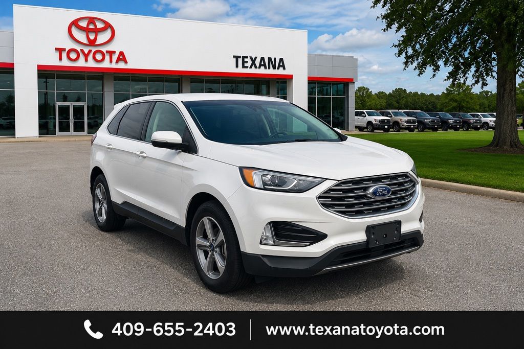 White Platinum Clearcoat Metallic 2019 Ford Edge SEL FWD SUV / Crossover Front-Wheel Drive 8-Speed Automatic