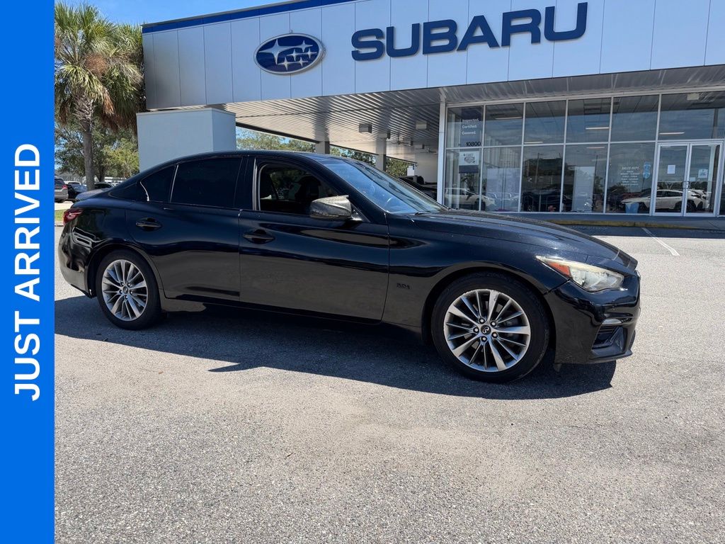 Black Obsidian 2018 INFINITI Q50 Sedan Rear-Wheel Drive 7-Speed Automatic