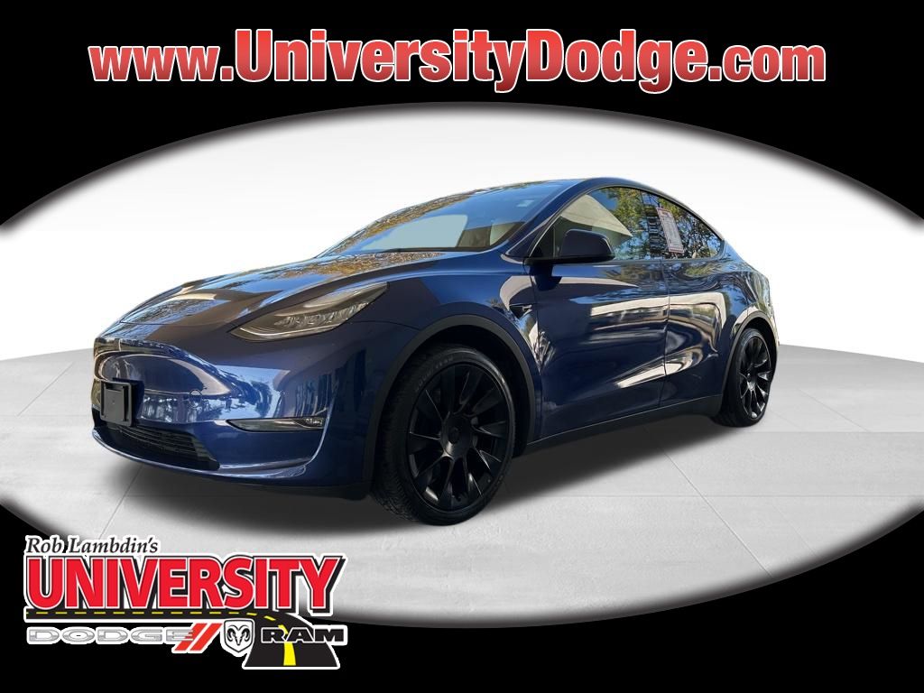 Blue 2021 Tesla Model Y Long Range AWD SUV / Crossover All-Wheel Drive 1-Speed Automatic
