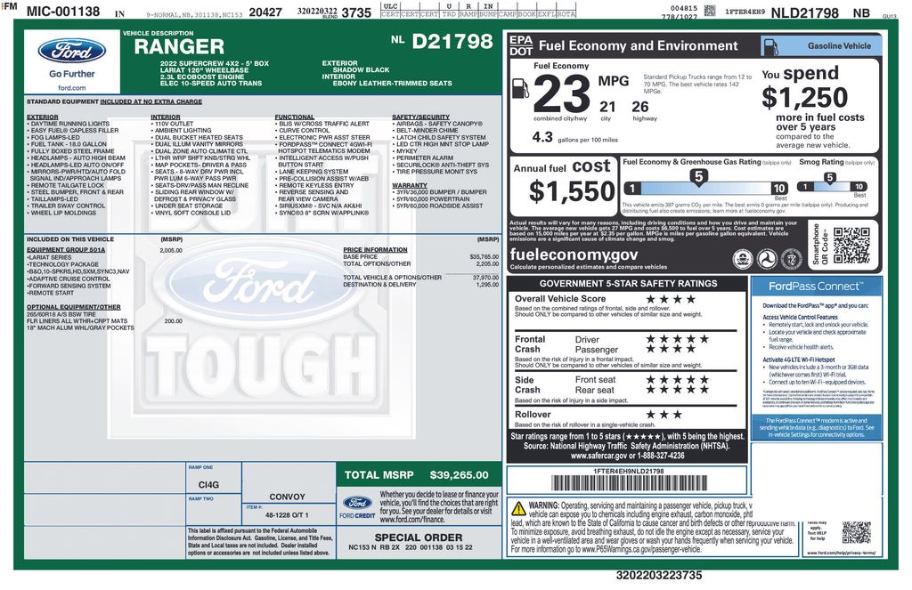 Used 2022 Ford Ranger For Sale in Fort Wayne, IN