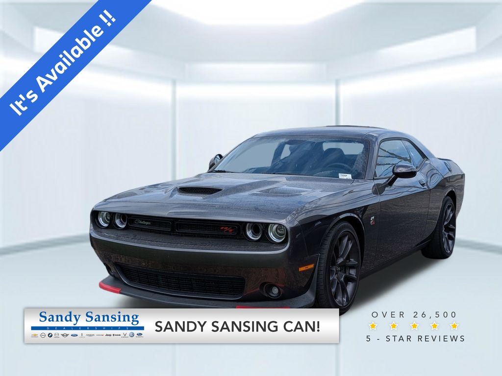 Gray (Granite Crystal Metallic Clearcoat) 2022 Dodge Challenger R/T Scat Pack RWD Coupe Rear-Wheel Drive 8-Speed Automatic