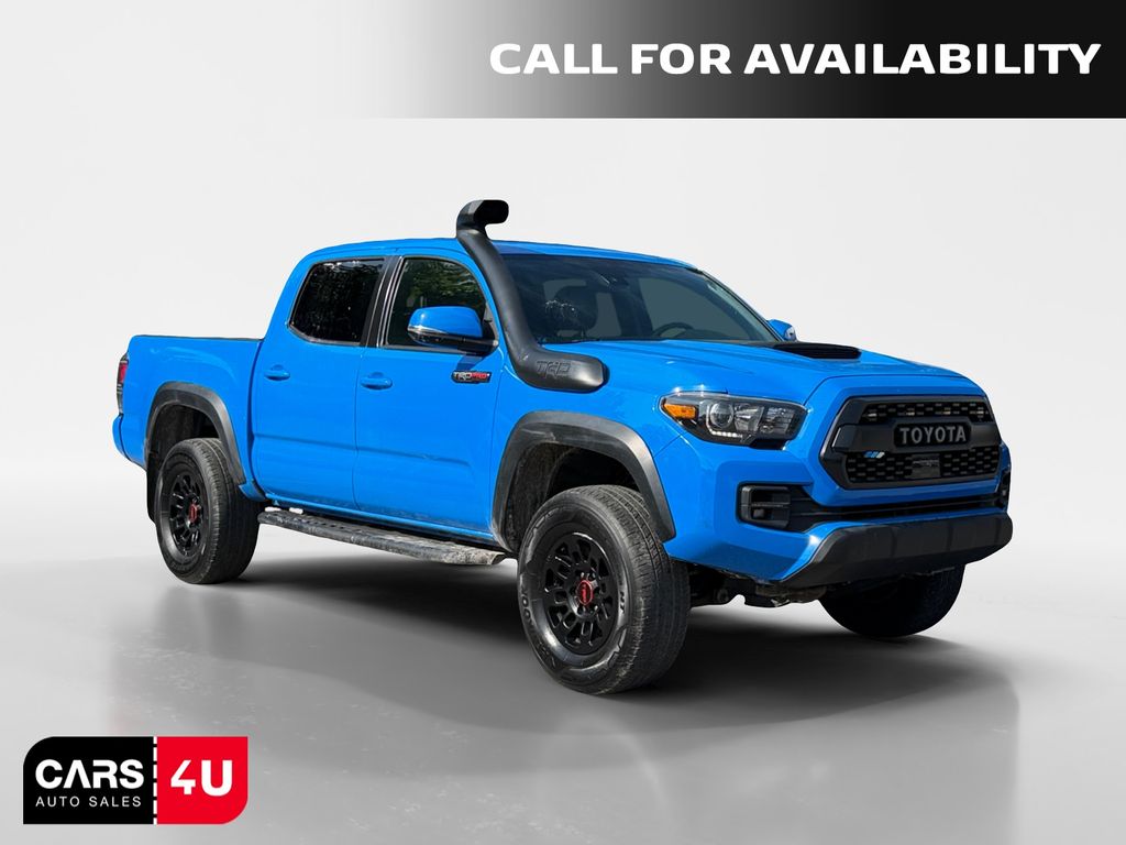 Blue 2019 Toyota Tacoma Pickup Truck Four-Wheel Drive 6-Speed Automatic