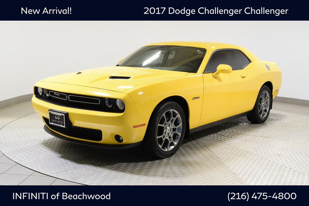 Yellow Jacket Clearcoat 2017 Dodge Challenger GT AWD Coupe All-Wheel Drive 8-Speed Automatic