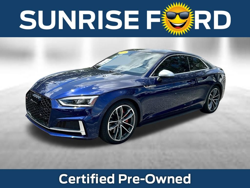 Blue Metallic 2018 Audi S5 Coupe All-Wheel Drive 8-Speed Automatic