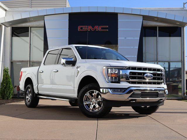 Oxford White 2023 Ford F-150 Lariat SuperCrew 4WD Pickup Truck Four-Wheel Drive Automatic