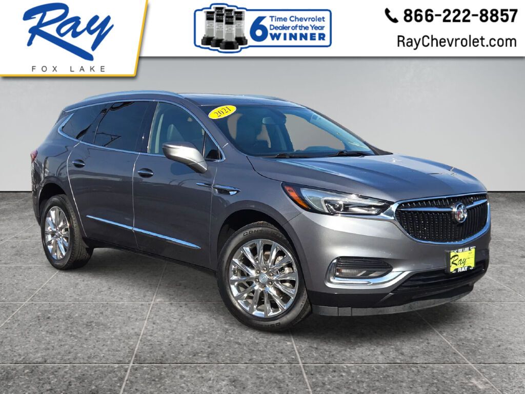 Satin Steel Gray Metallic 2021 Buick Enclave SUV / Crossover Four-Wheel Drive 9-Speed Automatic