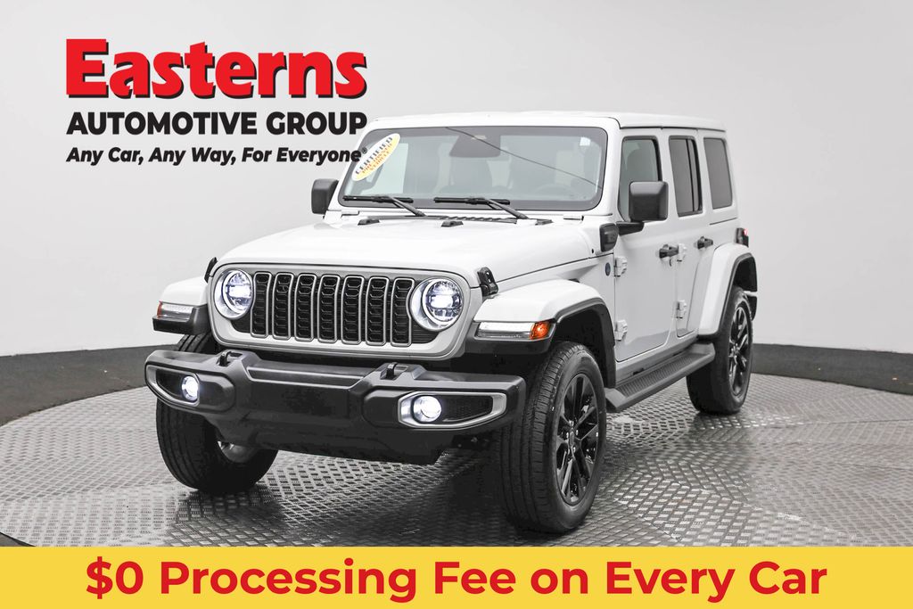 Bright White Clearcoat 2025 Jeep Wrangler 4xe Sahara 4WD SUV / Crossover Four-Wheel Drive 8-Speed Automatic