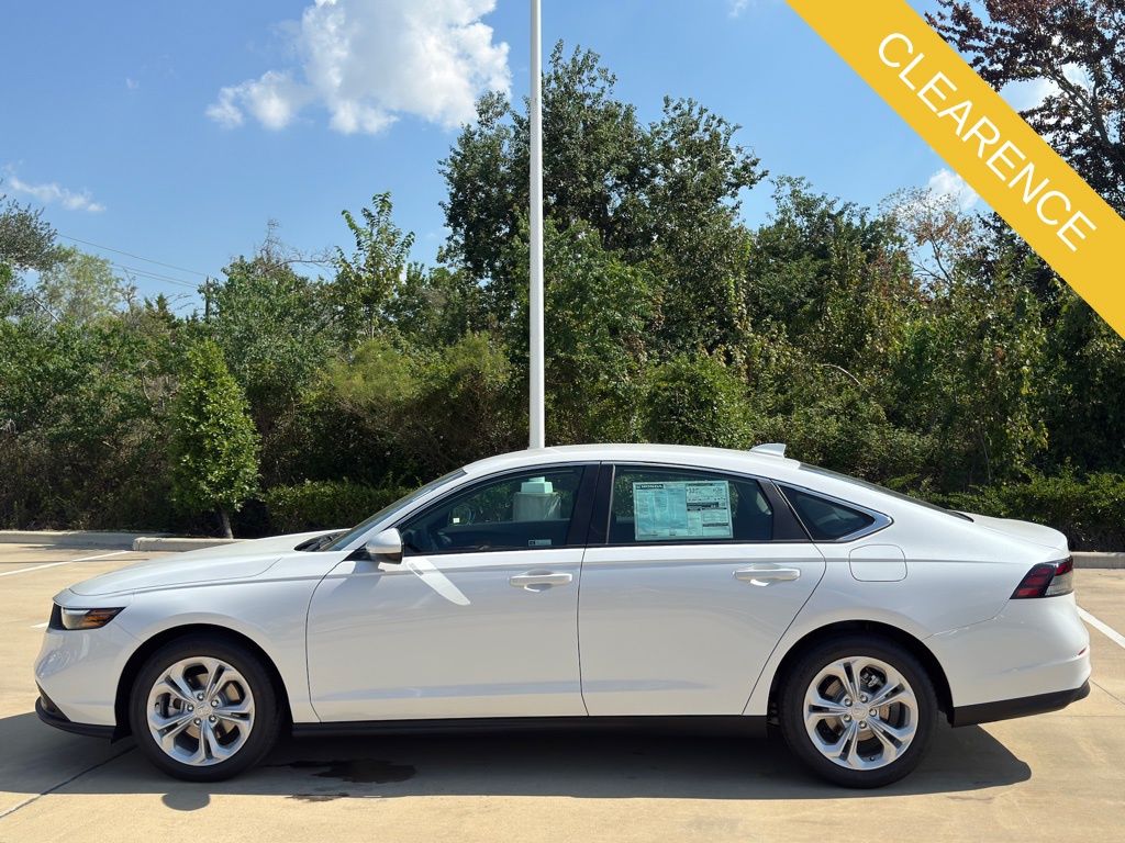 2025 Honda Accord LX White at Community Honda