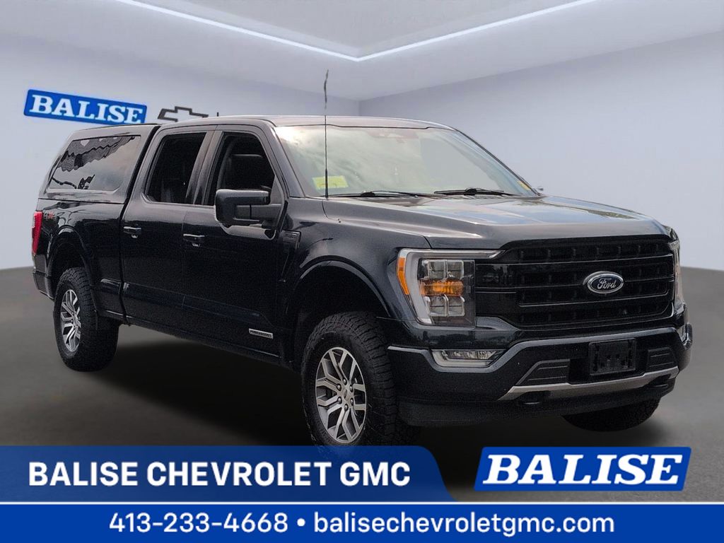 Blue Metallic 2022 Ford F-150 Pickup Truck Four-Wheel Drive Automatic