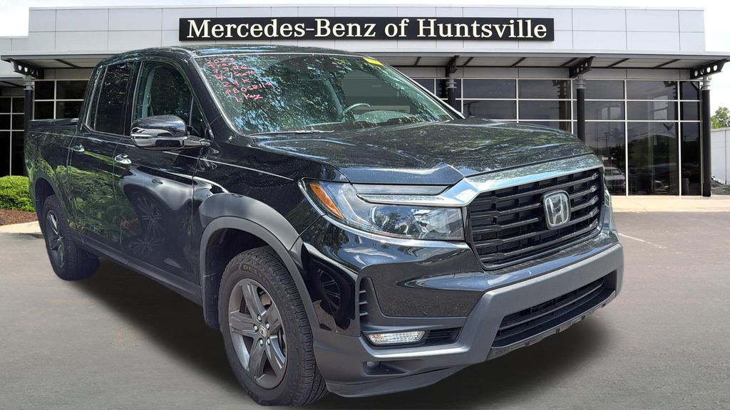 Crystal Black Pearl 2023 Honda Ridgeline Pickup Truck All-Wheel Drive 9-Speed Automatic