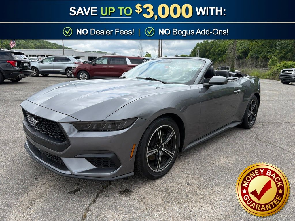Gray Metallic 2025 Ford Mustang EcoBoost Premium Convertible RWD Convertible Rear-Wheel Drive Automatic