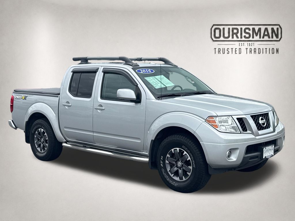 Brilliant Silver 2016 Nissan Frontier Pickup Truck Four-Wheel Drive 5-Speed Automatic Overdrive