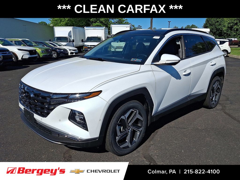 Quartz White 2022 Hyundai Tucson SUV / Crossover All-Wheel Drive 8-Speed Automatic