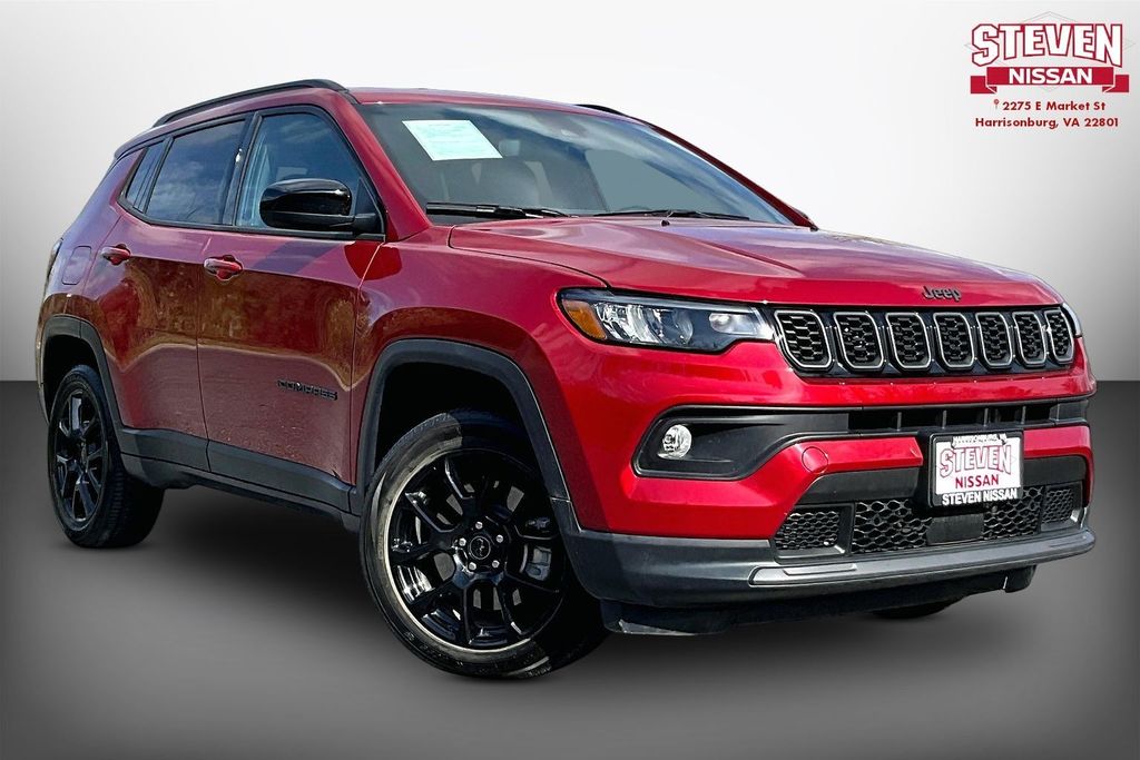 Red Hot Pearlcoat 2025 Jeep Compass Latitude 4WD SUV / Crossover Four-Wheel Drive 8-Speed Automatic