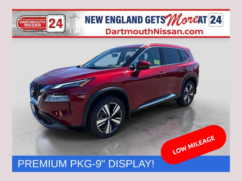 Red (Scarlet Ember Tintcoat) 2021 Nissan Rogue SL AWD SUV / Crossover All-Wheel Drive Continuously Variable Transmission