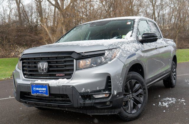Gray 2023 Honda Ridgeline Sport AWD Pickup Truck All-Wheel Drive 9-Speed Automatic