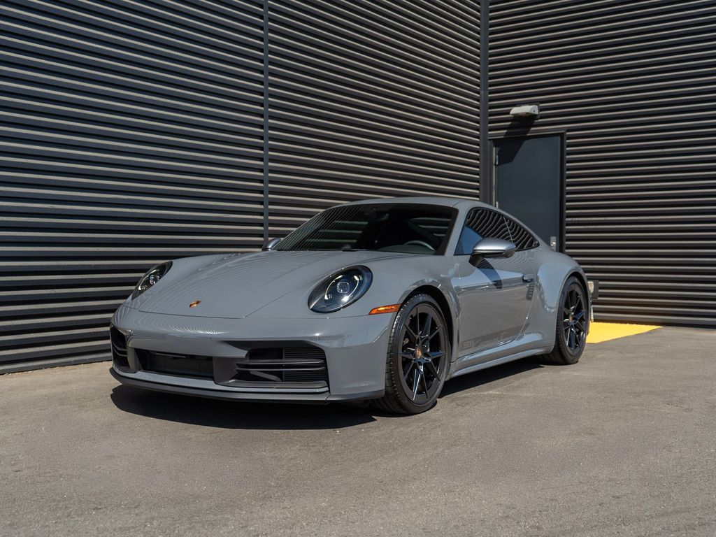 Gray (Slate Grey Neo) 2026 Porsche 911 Coupe Rear-Wheel Drive 6-Speed Manual