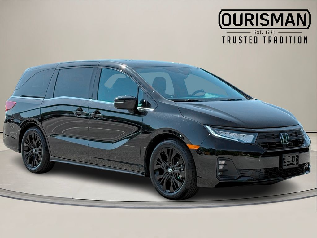 Black 2025 Honda Odyssey Sport-L FWD Minivan Front-Wheel Drive Automatic