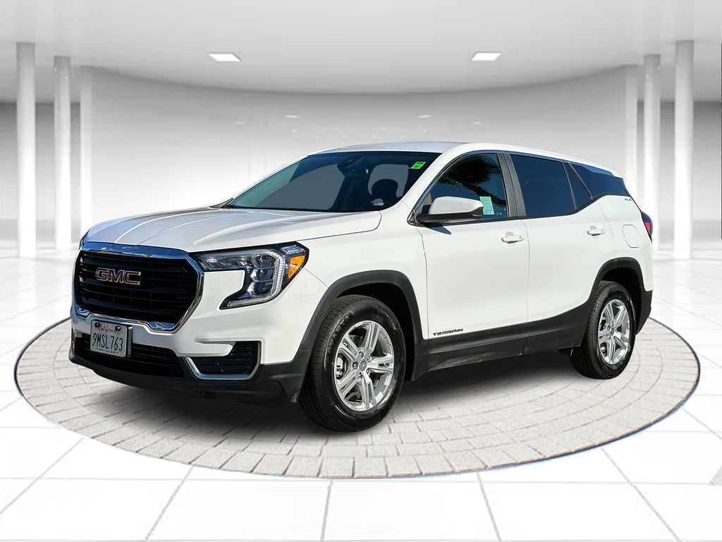 Summit White 2024 GMC Terrain SLE FWD SUV / Crossover Front-Wheel Drive 9-Speed Automatic