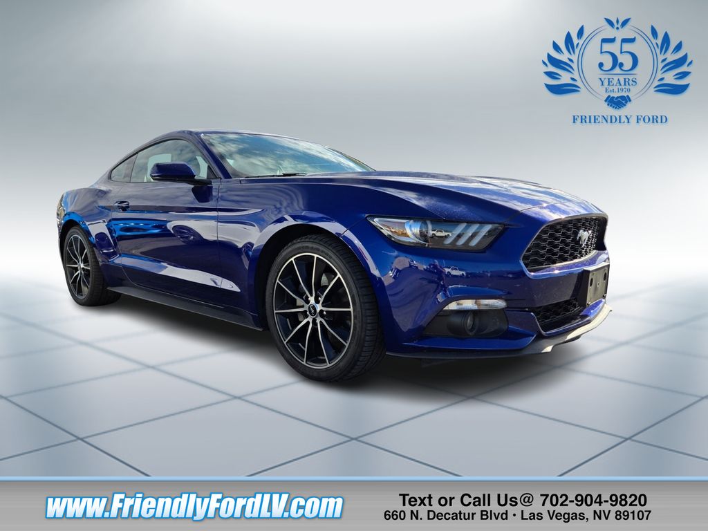 Kona Blue Metallic 2015 Ford Mustang EcoBoost Coupe RWD Coupe Rear-Wheel Drive 6-Speed Automatic