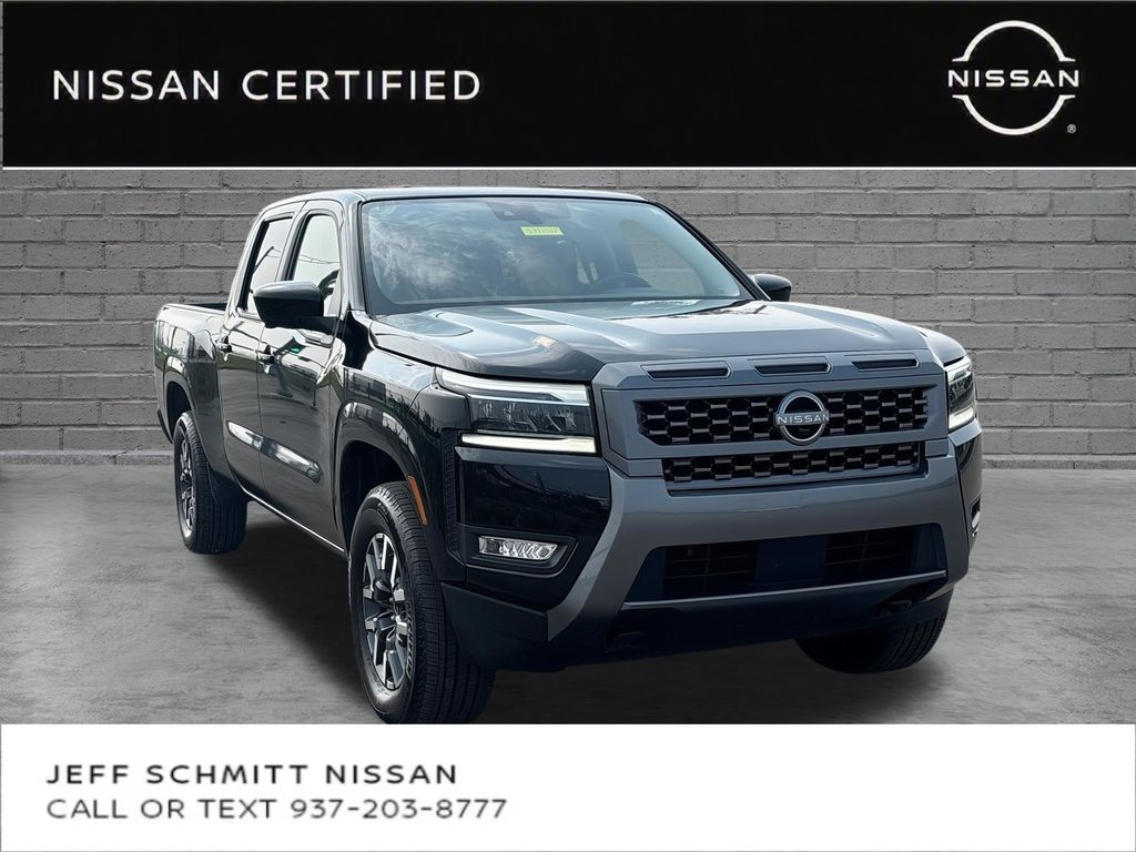 Super Black 2025 Nissan Frontier Pickup Truck Four-Wheel Drive 9-Speed Automatic Overdrive