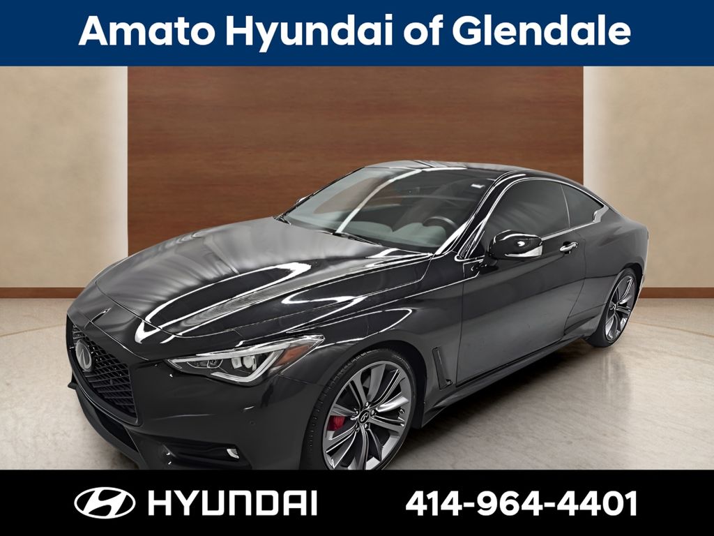 Midnight Black 2022 INFINITI Q60 Coupe All-Wheel Drive 7-Speed Automatic
